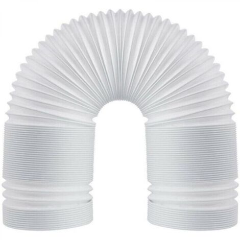 Tuyau d'échappement flexible en PVC, 150 mm universel avec longueur 3 m, pour climatiseur, hotte aspirante, sèche-linge. (1/5)