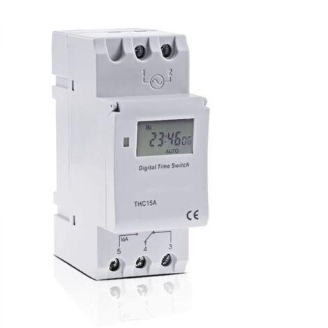 Interrupteur industriel TM615-2, micro-ordinateur électronique, contrôleur de relais temporisé numérique programmable, 12 V, 110 V, 220 V, 16 A, montage sur rail DIN (1/5)