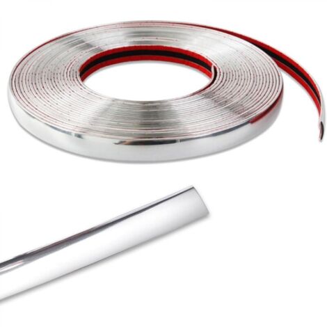 Bande décorative latérale de porte imperméable et anti-rayures avec adhésif (10 mm x 15 m) (1/5)