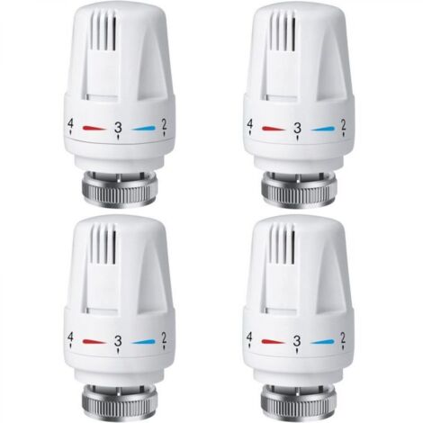 Tête thermostatique de radiateur PCS, tête de thermostat de radiateur TRV M30 x 1,5, vanne thermostatique de radiateur, vannes de radiateur de radiateur pour système de chauffage pour la maison et le (1/5)