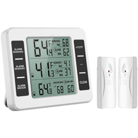 Thermomètre pour réfrigérateur, thermomètre numérique pour congélateur avec moniteur de température (1/5)