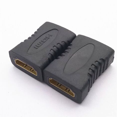 Adaptateur de Coupleur HDMI, 2-Pack Plaqué Or Femelle vers Femelle 4K HDMI Coupleur HDMI Extenseur-Adaptateur et connecteur pour câble courant faible (1/5)