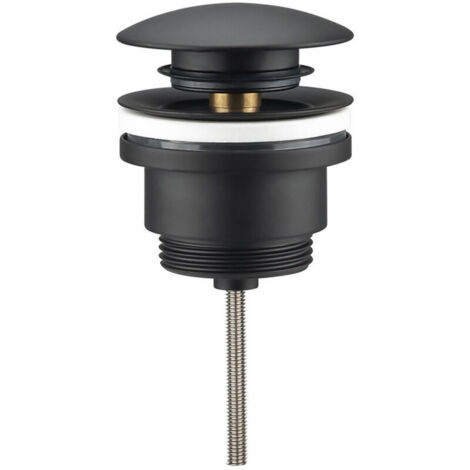 Vidage rond clic-clac noir mat Rubinetterie Noir mat 66mm (1/2)