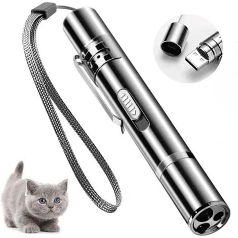 Jouets interactifs pour chats et chiens, jouet pour chat avec LED, jouets électriques intelligents pour les exercices de formation, rechargeable par USB (1/5)
