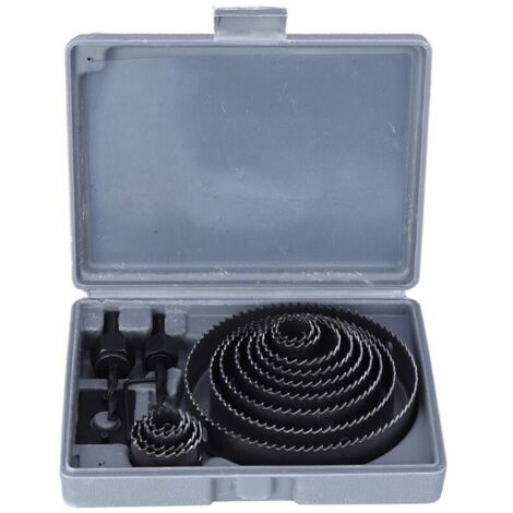 Jeu de Scie Cloche, Coffret de 16PCS Scies à Trous Tapper Foret de Carbure Forets à Bois Durable Outils pour le Travail du Bois- (1/5)