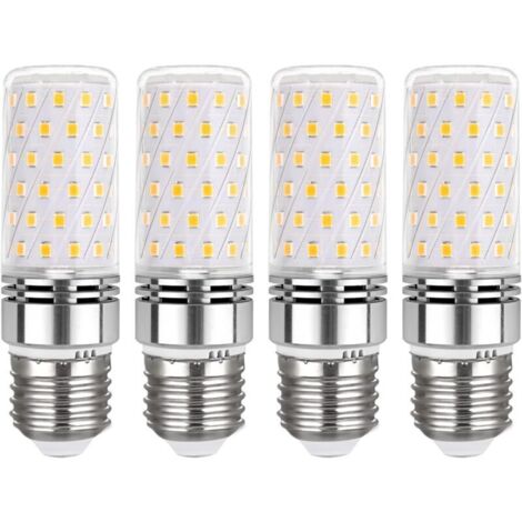 Ampoule E27 Mais LED 16W Blanc Chaud 3000K, 1450LM, 360° Lumière, Équivalent Halogène E27 100 Watt, AC 230V, Non-dimmable, Lampe LED E27 Mais Chaud pour Plafonnier, lot de 4 [Classe énergétique E]