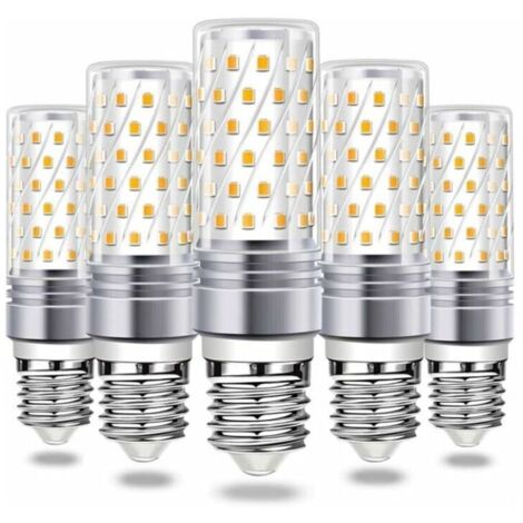 Ampoule LED Ampoule de maïs LED E27 16W, 6000K lumière chaude 900LM lumineux AC 230V suspension E27 360 ° LED faisceau, lot de 5 (1/5)