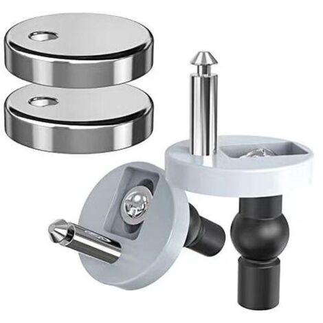 Lot de 2 charnières de siège de toilette à dégagement rapide Ancable (1/5)