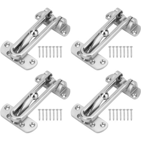 Serrure à Barre Articulée, 4 Pièces En Alliage De Zinc, Bras Extra épais Résistant Aux Chocs, 3 Positions Réglables (1/5)