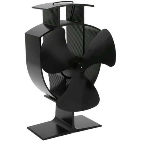 Ventilateur de cheminée, transfert de chaleur efficace, 3 pales, circulation d'air chaud améliorée, résistance aux hautes températures, dispositif de sécurité pour poêles à granulés (1/5)