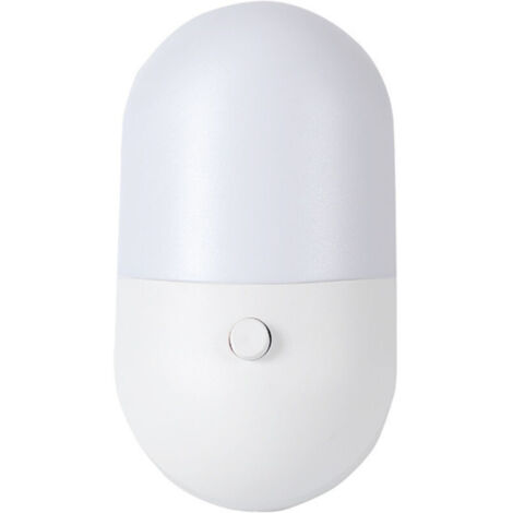 Lot de 2 douilles de veilleuse LED pour chambre d'enfant ou bébé, blanc et blanc chaud (1/5)
