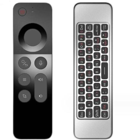 W3 2.4G télécommande de souris vocale, mini clavier télécommande sans fil Android TV box/windows/mac/linux (1/5)