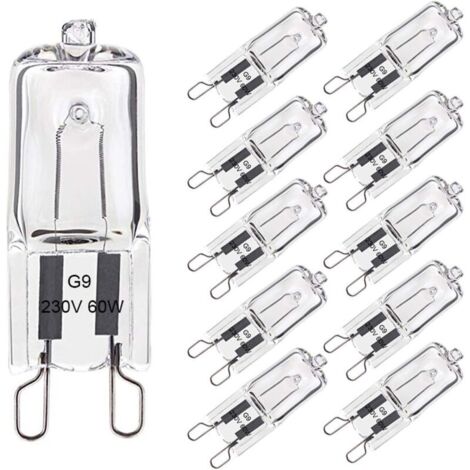 Ampoule Halogène G9  60W Blanc Chaud 2800K 680LM 230V Dimmable Halogène Capsule Ampoule Filament Lot de 10-RAPANDA (1/5)