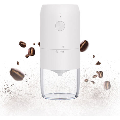 Accessoires de machine à café,Moulin à café électrique portable Mini moulin à café électrique Moulin à expresso rechargeable avec plusieurs réglages de mouture Moulin à cône pour expresso latte moka ( (1/5)