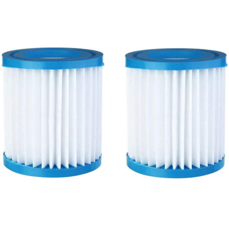 Lot de 2 filtres pour pompe de filtration de piscine domotique Box domotique et kit (1/4)