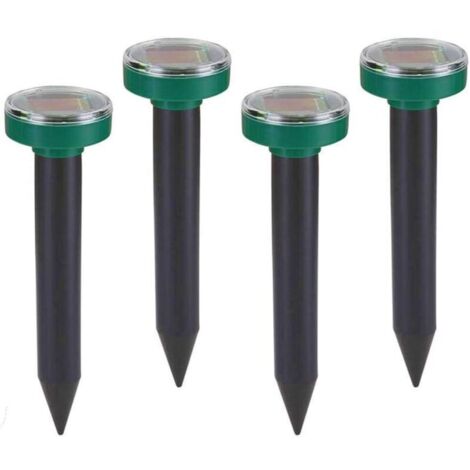 4 répulsif solaire anti-taupe IP65 anti-taupe ultrasonique, anti-taupe, répulsif de campagnol, répulsif de campagnol, répulsif de taupe pour le jardin pelouse cour herbe verte -RAPANDA (1/5)