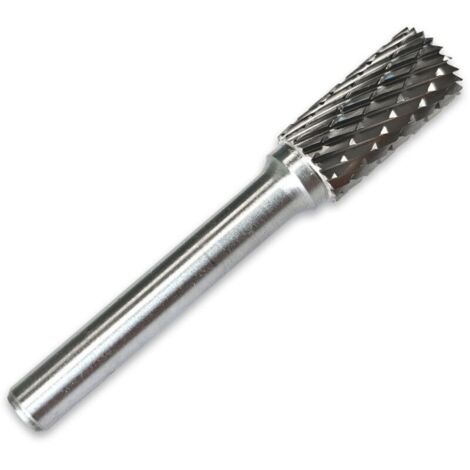 Fraise cylindrique en carbure de tungstène avec pointe de coupe (1/4)