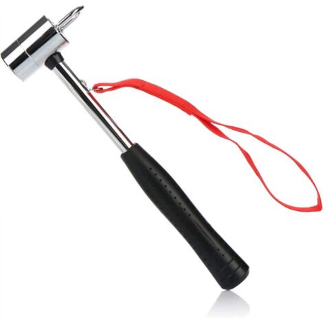 Marteau de camping avec extracteur de piquet - Marteau de tente avec dragonne - Marteau de piquet en acier au carbone (1/5)
