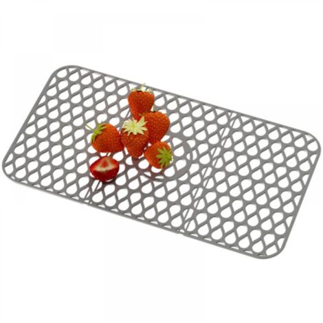 Protecteur d'évier de cuisine en silicone 66 x 35 cm, protecteur de plan de travail en silicone (1/5)