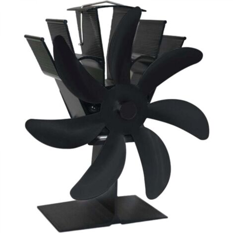 Accessoires pour cheminées et poêles, Ventilateur de cheminée économique, 7 ventilateurs pour la circulation du bois, Poêle à bois chaud pour une distribution efficace de la chaleur, Bûches/Bois de ch (1/5)