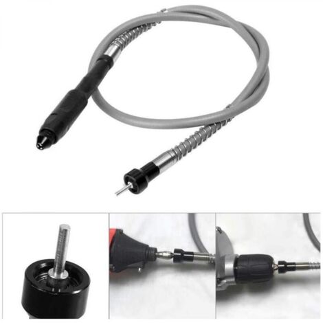 1/8 Fixation d'Arbre Flexible Extension d'Arbre de Forage Flexible Avec Mandrin Sans Clé M8 Pour Outils Rotatifs de Perceuse Électrique ou Outils de Meuleuse Dremel