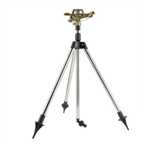 Arroseur en acier inoxydable avec insert au sol en zinc Arroseur d'eau Arroseur d'arrosage Pelouse Jardin Cour (1/5)
