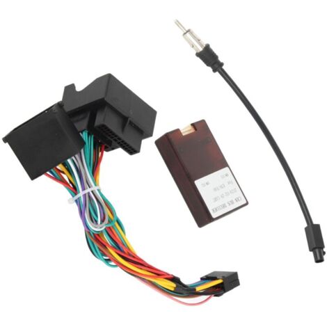 Jeffergarden Câble audio adaptateur avec boîtier Canbus – Compatible F30/F10/X5/E46/E39/E53 – Installation simple et câblage optimisé (1/5)