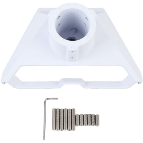 Adaptateur de Tuyau pour Antenne Satellite V3 - en Alliage d'Aluminium, Angle Réglable, Fixation Sécurisée (Blanc) (1/5)