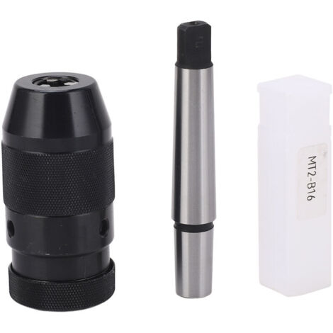 Jeffergarden Mandrin de perçage autoserrant sans clé B16 de 1 à 13 mm avec rallonge MT2 pour tours et perceuses (1/5)