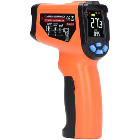 Jeffergarden Thermomètre infrarouge numérique industriel Pignon laser haute précision pour la température de l'eau d'huile (1/5)