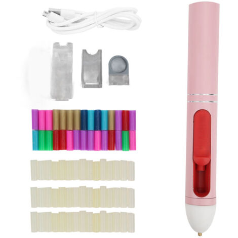 Jeffergarden Mini hot melt glue gun color pen shape cordless 2200mAh USB rechargeable lithium battery (1/5)