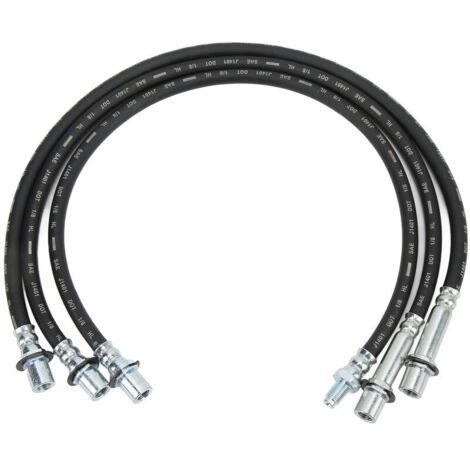 Jeffergarden Kit de ligne de frein étendue 3 pièces remplacement en caoutchouc avant arrière pour Hilux LN106R LN46 RN46 YN65R (1/5)