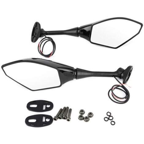 Jeffergarden Paire de Clignotants Intégrés au Rétroviseur Moto pour Honda CBR600RR CBR1000RR CBR500R - Accessoire Sécurité LED (1/5)