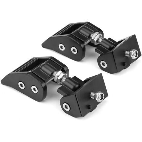 Jeffergarden Serrures capot plastique métal noir – Compatible Jeep Wrangler JK Unlimited 2007-2017 – Légèreté et résistance – Amélioration design (1/5)