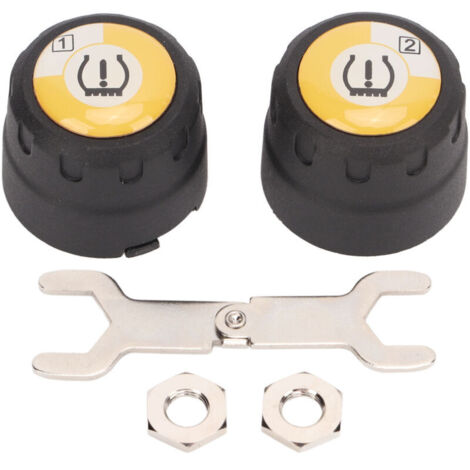 Jeffergarden Système de surveillance de la pression des pneus de moto avec capteur externe Bluetooth TPMS 2, alarme de température en temps réel (1/5)