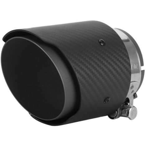 Jeffergarden Fibre de carbone 80 mm entrée 101 mm sortie queue gorge droite côté mat embout de tuyau d'échappement adapté pour Mazda CX5 CX4 (noir mat) (1/5)
