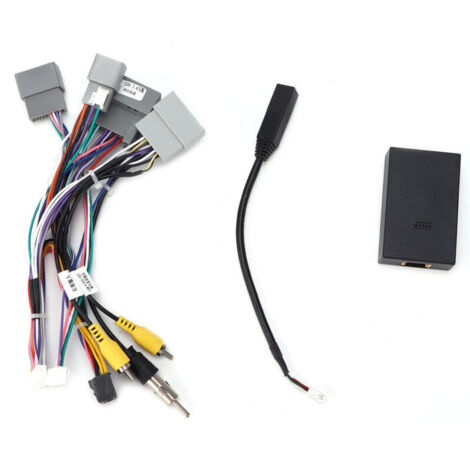 Jeffergarden Câble d'adaptateur audio 16 broches – avec boîtier Canbus, pour autoradio Android, compatible Honda CR-V 2.4/Civic. Branchement plug & play. (1/5)
