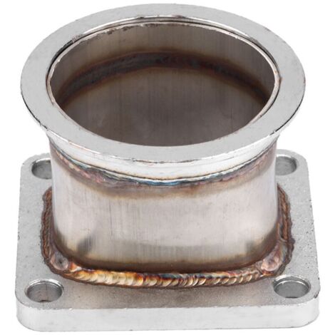 Jeffergarden Bride d'adaptation pour turbocompresseur, adaptateur universel haute résistance en acier inoxydable antirouille à bride en V résistant à l'usure pour voitures et camions (1/5)