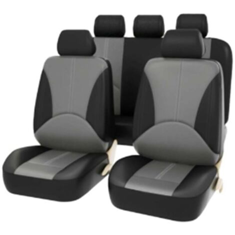 Jeffergarden Housses de siège auto 9 pièces, housses de protection universelles en cuir respirant, ensemble complet d'accessoires intérieurs pour SUV (1/5)
