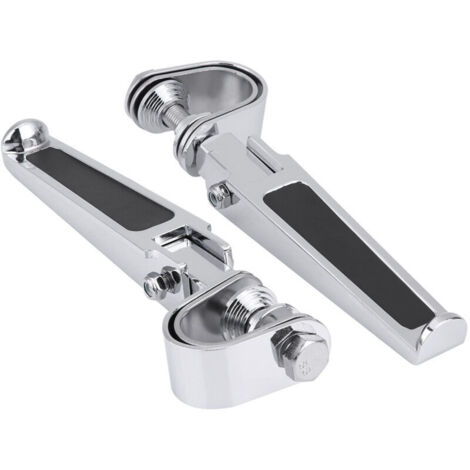 Jeffergarden Repose-pieds, 2 pièces en alliage d'aluminium antirouille avec fixations pour protection moteur, pour le remontage de motos (1/5)
