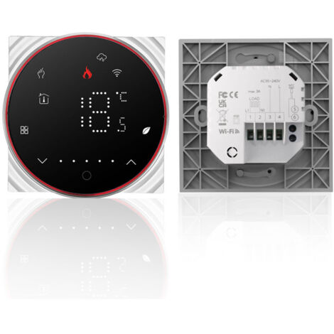 Jeffergarden Thermostat intelligent Tuya WiFi à commande vocale 5A avec régulateur de température numérique et éclairage intelligent à intensité variable. Compatible avec Tmall Genie et Amazon Home. (1/5)