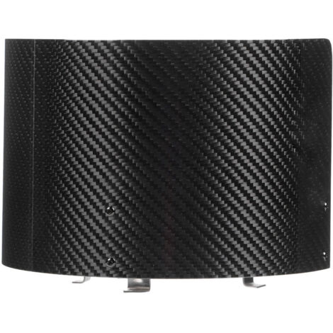 Jeffergarden Couvercle de filtre à air conique en fibre de carbone avec protection thermique - Pièces universelles pour véhicules modifiés - Finition brillante (1/5)