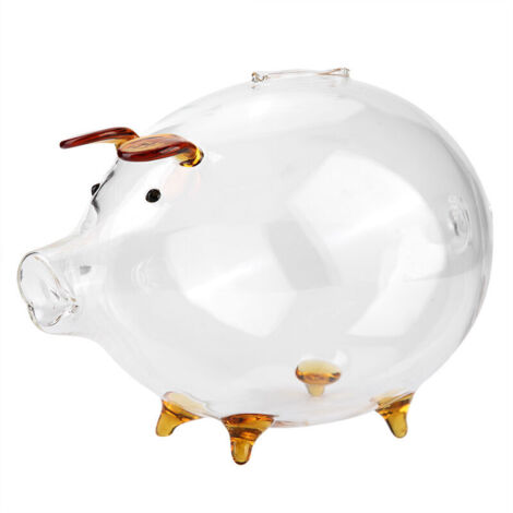 Jeffergarden Verre Transparent Pig Coin Saver Bank Piggy Money Saving Box Enfants Cadeau (1/5)