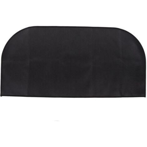 Jeffergarden Tapis de foyer isolé, ignifugé, résistant à la chaleur et pliable, à placer sous le gril pour cheminée, camping et extérieur, noir, 50 x 100 cm / 19,7 x 39,4 pouces (1/5)