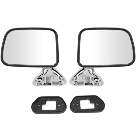 Jeffergarden Paire de rétroviseurs de portière de voiture, plaqués électrolytiquement, pour la sécurité de conduite, compatibles avec HILUX 1988-2005 (1/5)