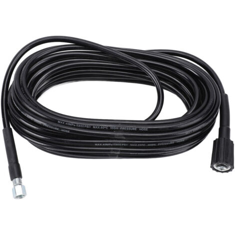 Jeffergarden Tuyau de nettoyeur haute pression, tuyau en caoutchouc multi-usages, flexible et durable, universel, adapté aux voitures, camping-cars, patios, terrasses, clôtures, 20 mètres (1/5)