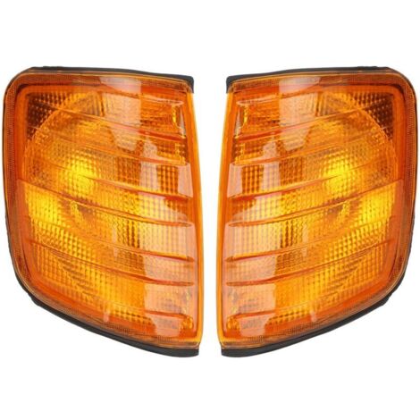 Jeffergarden Lot de 2 feux de stationnement d'angle ambrés 183290012B, compatibles avec Mercedes-Benz Classe E W124 (1985-1995) (1/5)