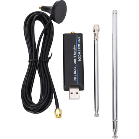 Jeffergarden Récepteur SDR RTL 100KHz‑1766MHz RTL2832U R820T2 radio logicielle USB pour analyse signal (1/5)