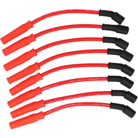 Jeffergarden 8pcs 0.4in Spark Plug Wires UltraLow Resistance Fit pour Chevrolet Silverado / Tahoe 4.8 5.3 6.0 Moteurs Vortec (1/5)