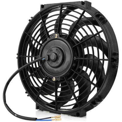 Jeffergarden – Ventilateur de refroidissement 12 pouces – Ultra fin noir – 80W – Faible consommation d'énergie – Installation universelle pour moteur (1/5)